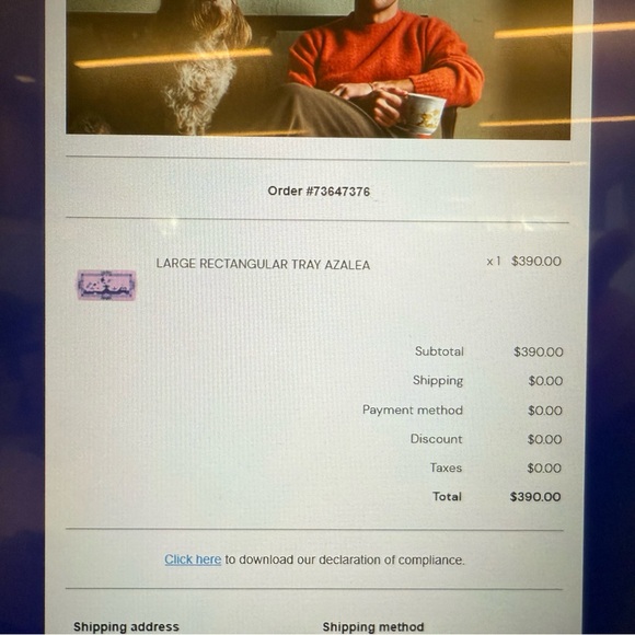 Ginori 1735 Tesori Large Service Tray In Oriente Italiano Azalea - Picture 8 of 8